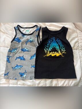 Kids' Shark Print Tank Top Bundle